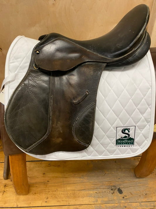 Saddle Line Pro Eventer Saddle-Medium-17"-Brown