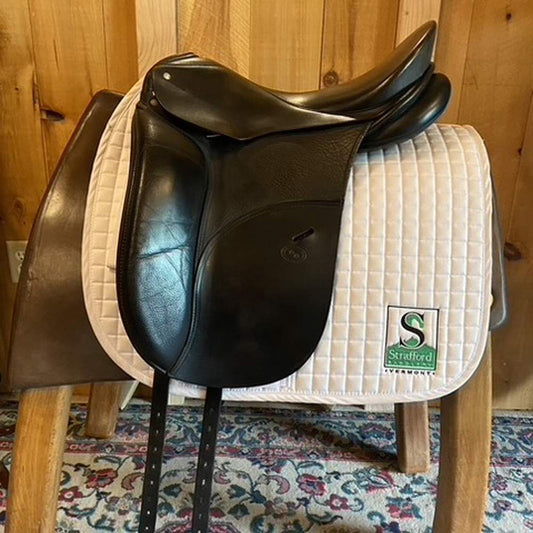 Schleese Dressage Saddle-18"-Wide-Black